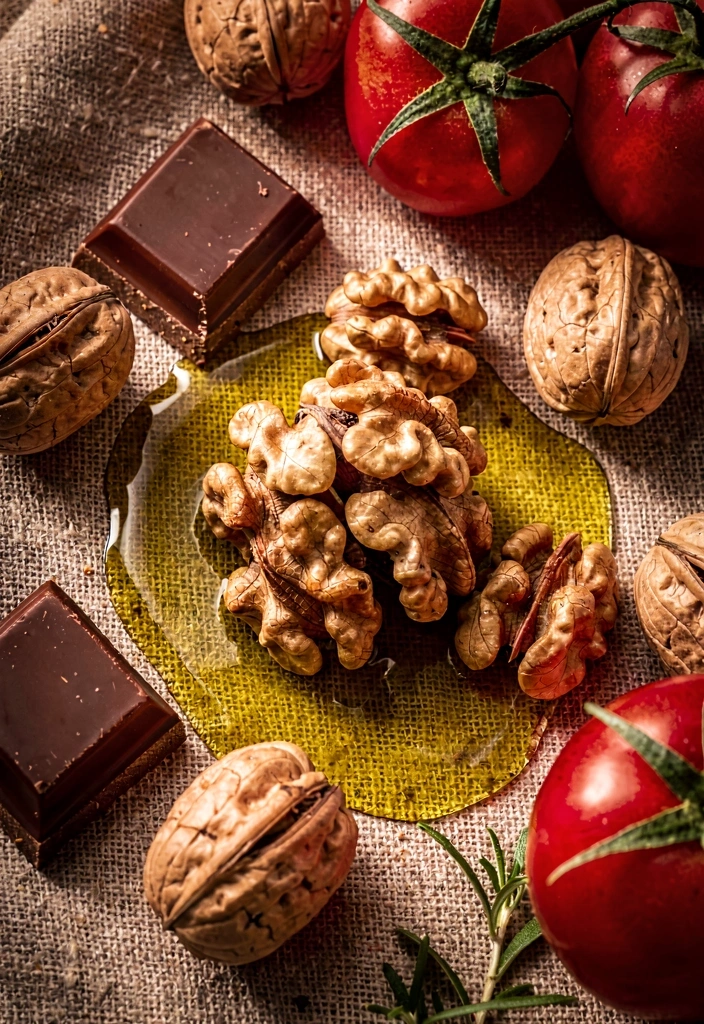 Ξηροί καρποί και σοκολάτα